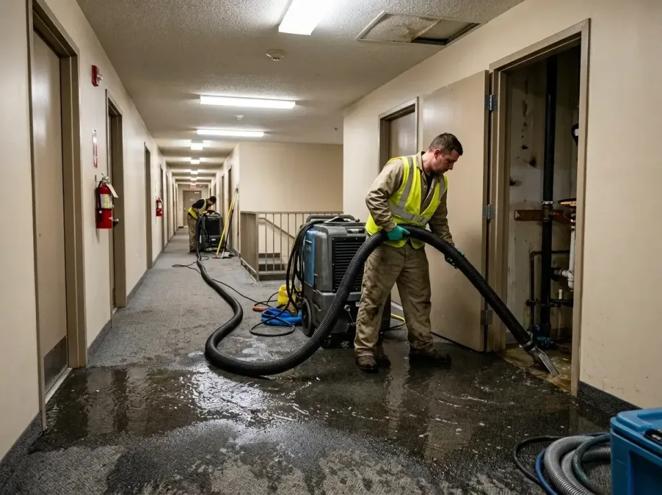 multi-unit-apartment-hallway-f-005 — frequently asked questions, Emergency Burst Pipe Water Extraction & Removal in Iroquois…